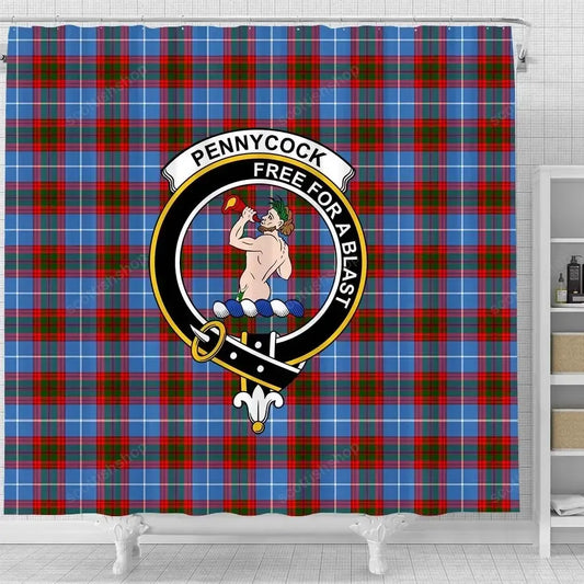 Pennycook Tartan Crest Shower Curtain