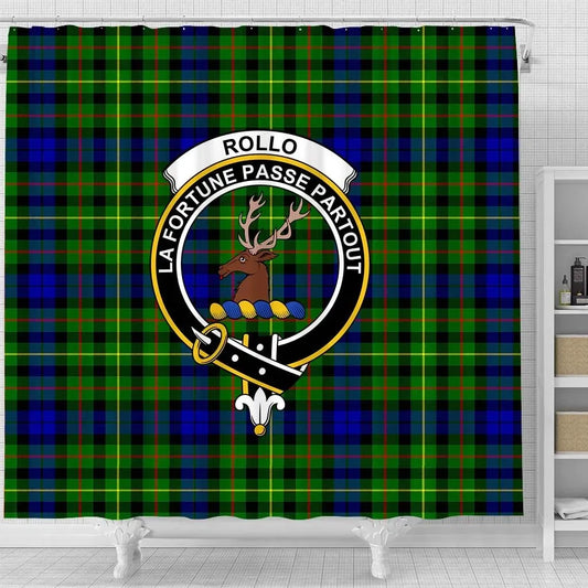 Rollo Tartan Crest Shower Curtain