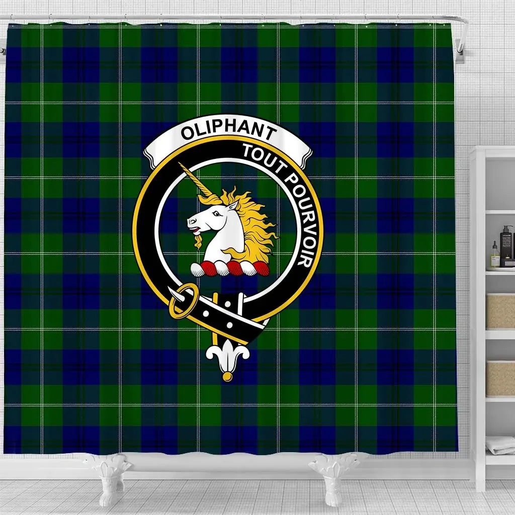 Oliphant Tartan Crest Shower Curtain