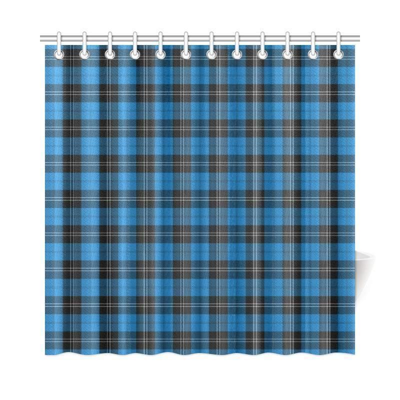 Ramsay Blue Ancient Tartan Plaid Shower Curtain