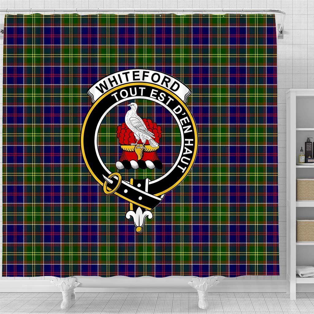 Whiteford Tartan Crest Shower Curtain