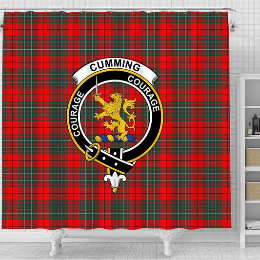 Cumming Tartan Crest Shower Curtain