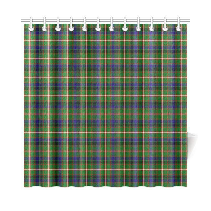 Reid Green Tartan Plaid Shower Curtain