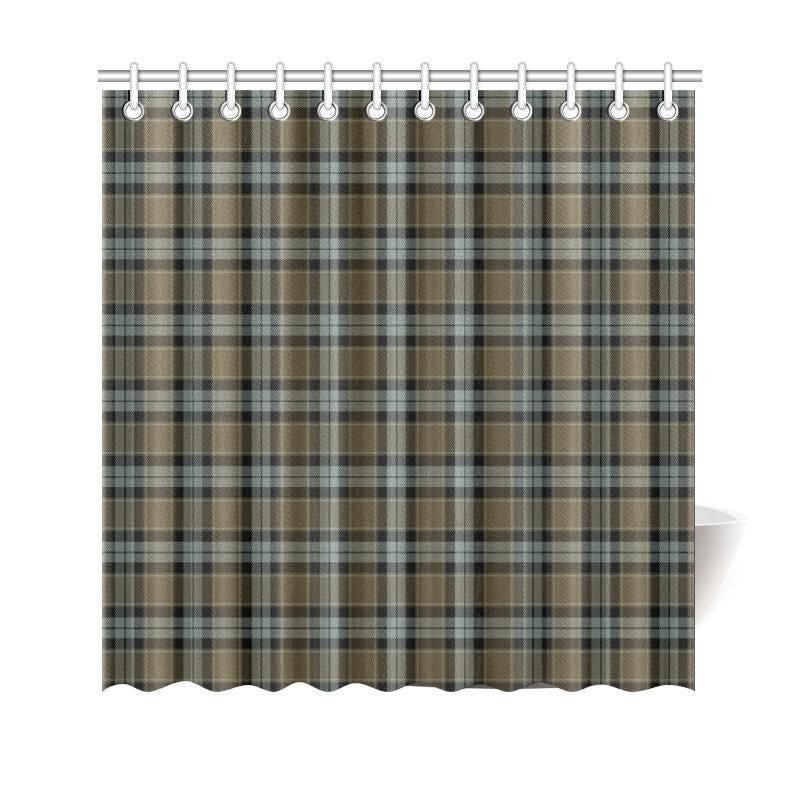 Graham Of Menteith Weathered Tartan Plaid Shower Curtain