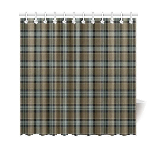 Graham Of Menteith Weathered Tartan Plaid Shower Curtain