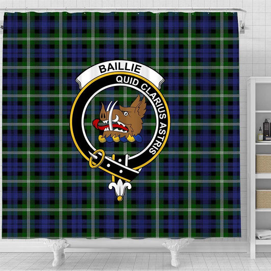 Baillie Tartan Crest Shower Curtain