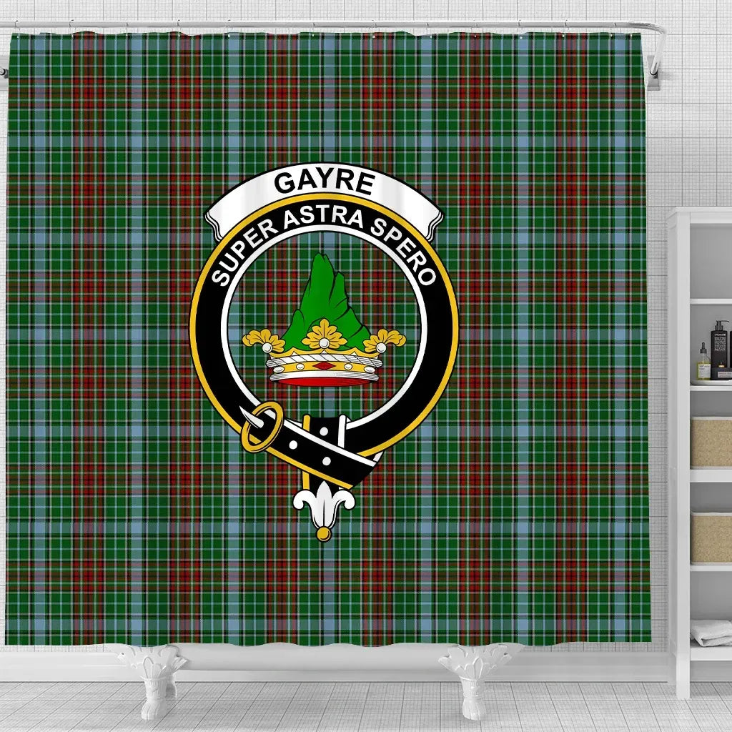 Gayre Tartan Crest Shower Curtain