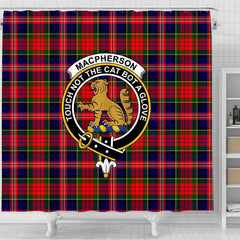 MacPherson Tartan Crest Shower Curtain