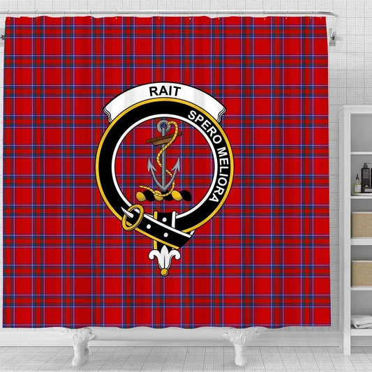 Rait Tartan Crest Shower Curtain