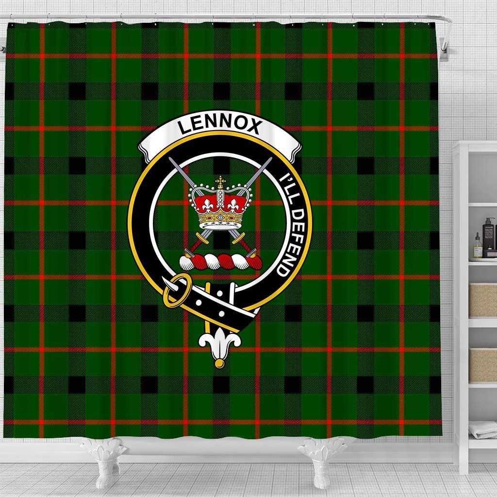 Lennox (Lennox Kincaid) Tartan Crest Shower Curtain