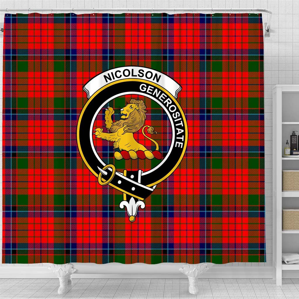 Nicolson Tartan Crest Shower Curtain