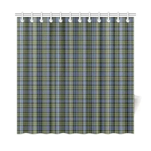 Campbell Faded Tartan Plaid Shower Curtain