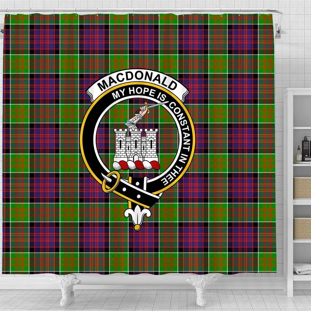 MacDonald ( Ranald) Tartan Crest Shower Curtain