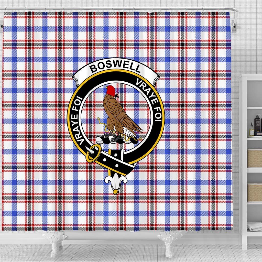 Boswell Tartan Crest Shower Curtain