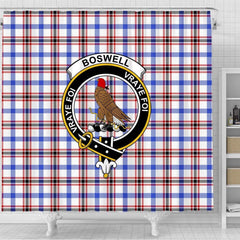 Boswell Tartan Crest Shower Curtain