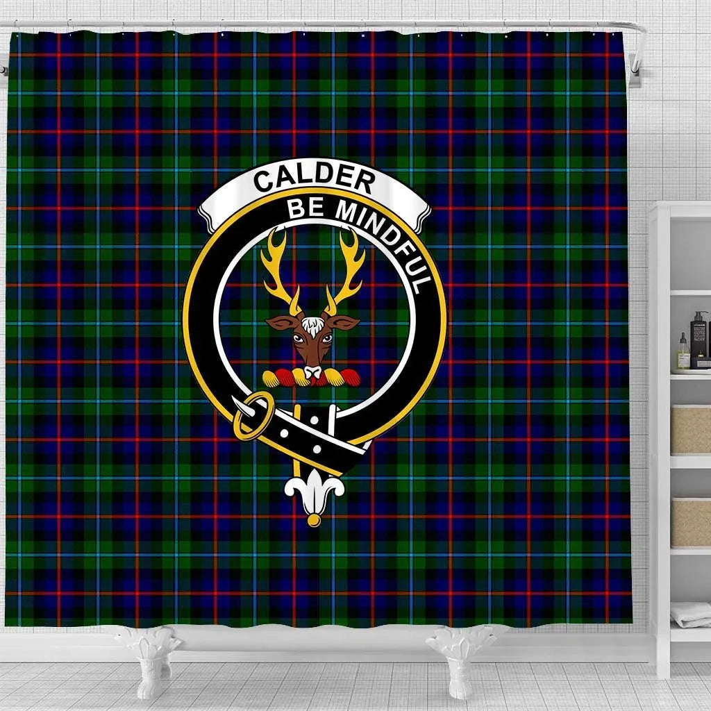 Calder copy Tartan Crest Shower Curtain