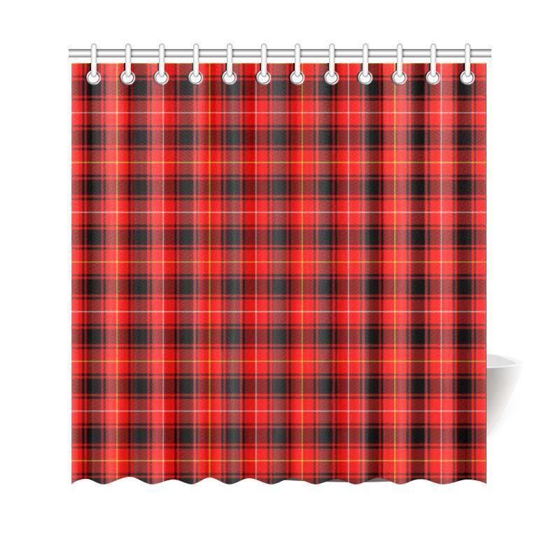 Maciver Modern Tartan Plaid Shower Curtain