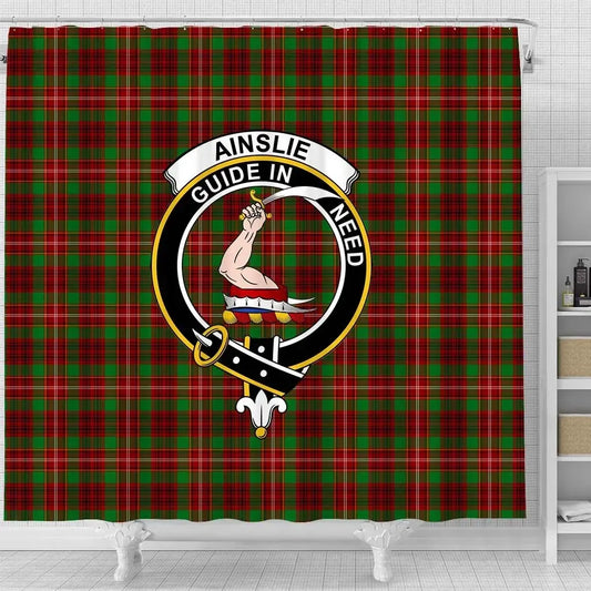 Ainslie Tartan Crest Shower Curtain