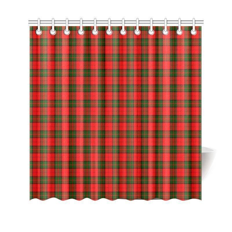 Dunbar Modern Tartan Plaid Shower Curtain