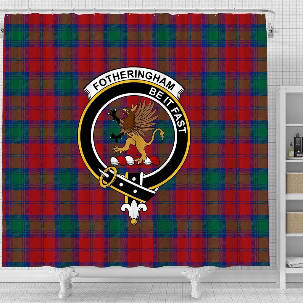 Fotheringham Tartan Crest Shower Curtain