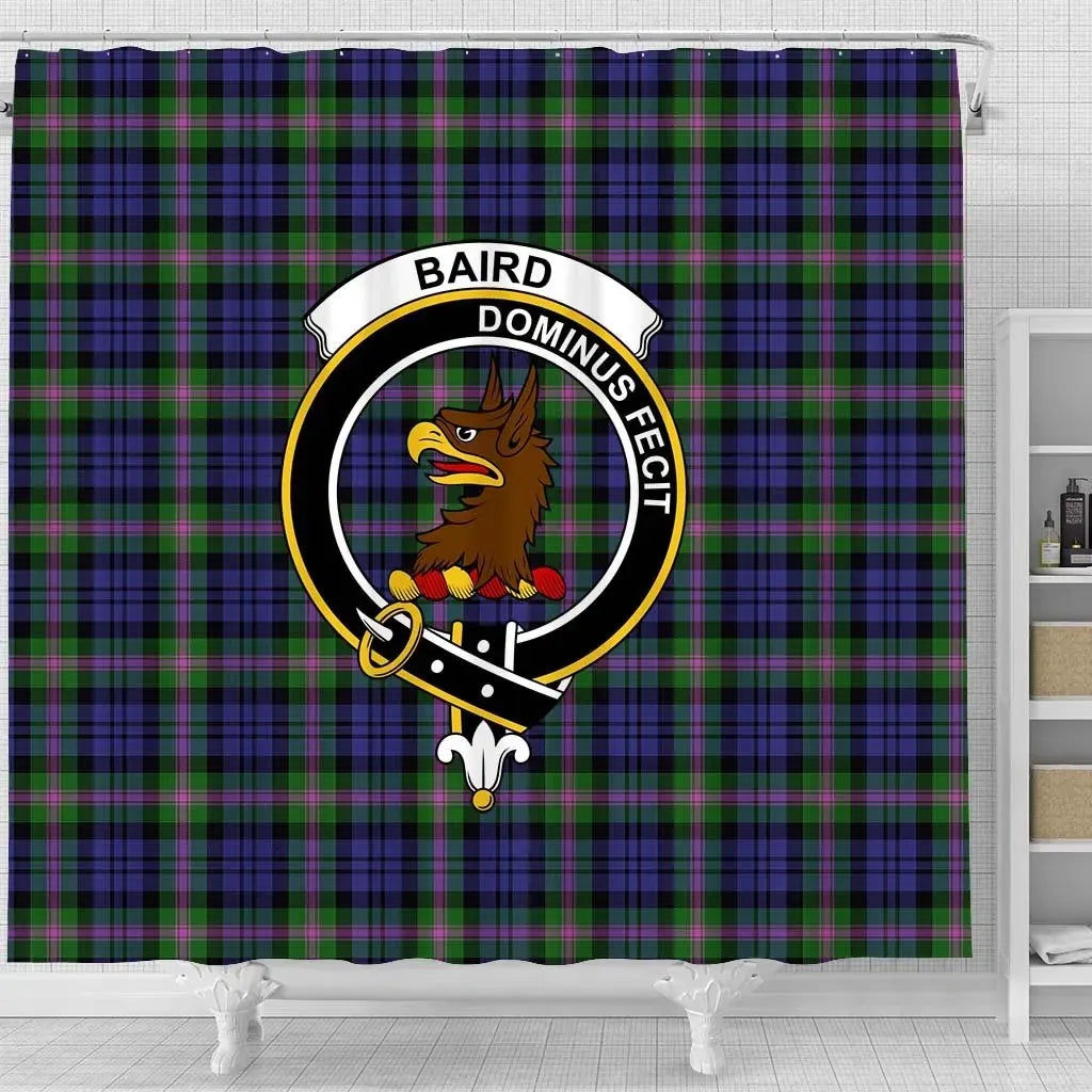 Baird Tartan Crest Shower Curtain