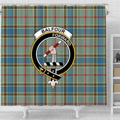 Balfour Tartan Crest Shower Curtain