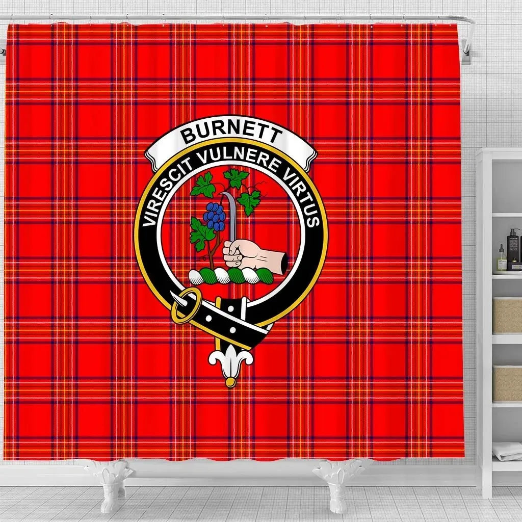 Burnett Tartan Crest Shower Curtain