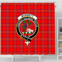 Burnett Tartan Crest Shower Curtain
