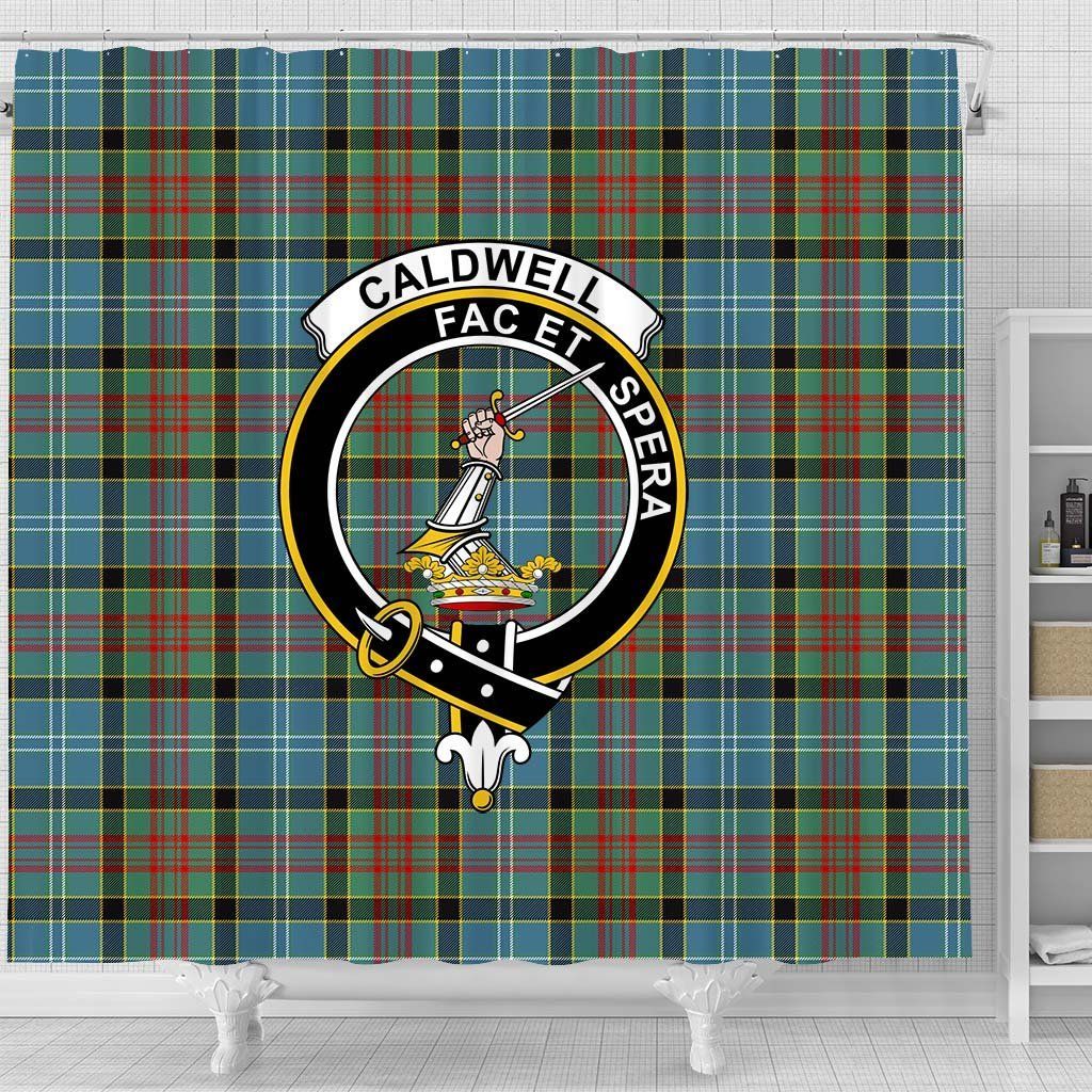 Caldwell Tartan Crest Shower Curtain