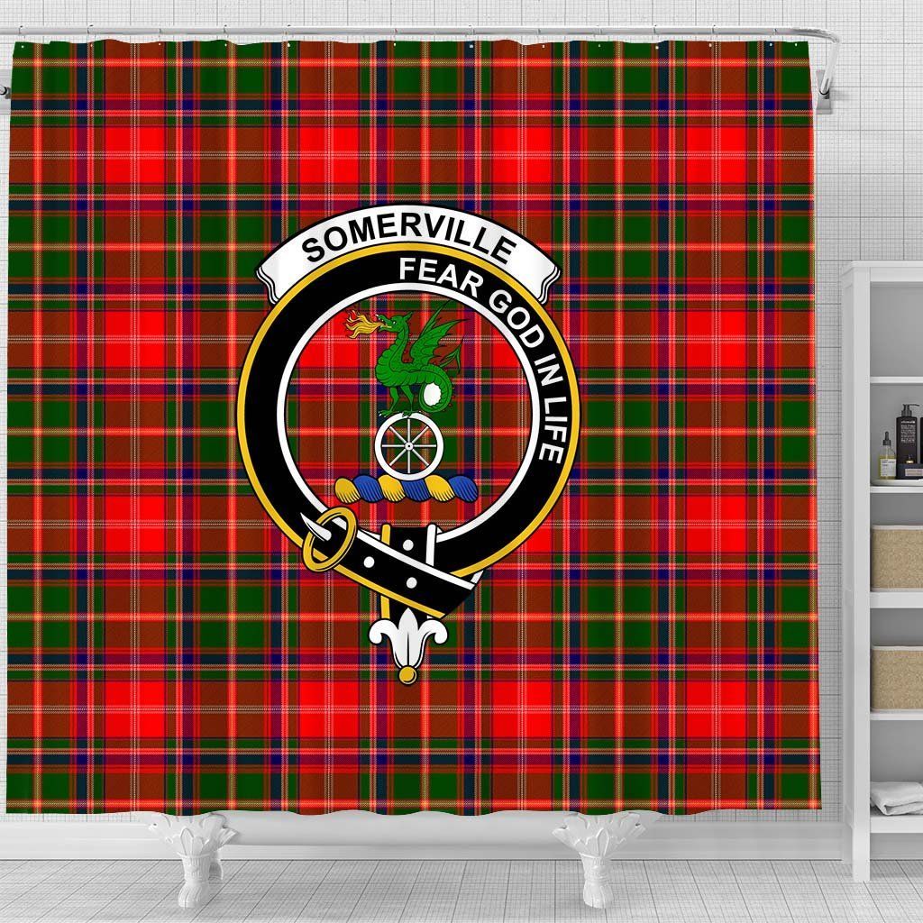 Somerville Tartan Crest Shower Curtain