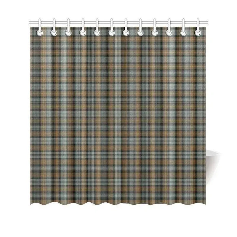 Gordon Weathered Tartan Plaid Shower Curtain