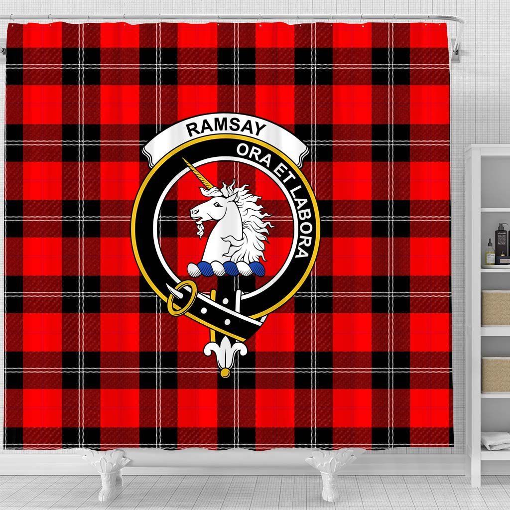 Ramsay Tartan Crest Shower Curtain