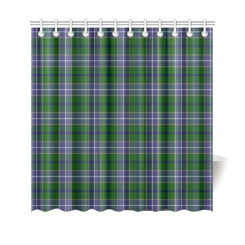 Wishart Hunting Modern Tartan Plaid Shower Curtain