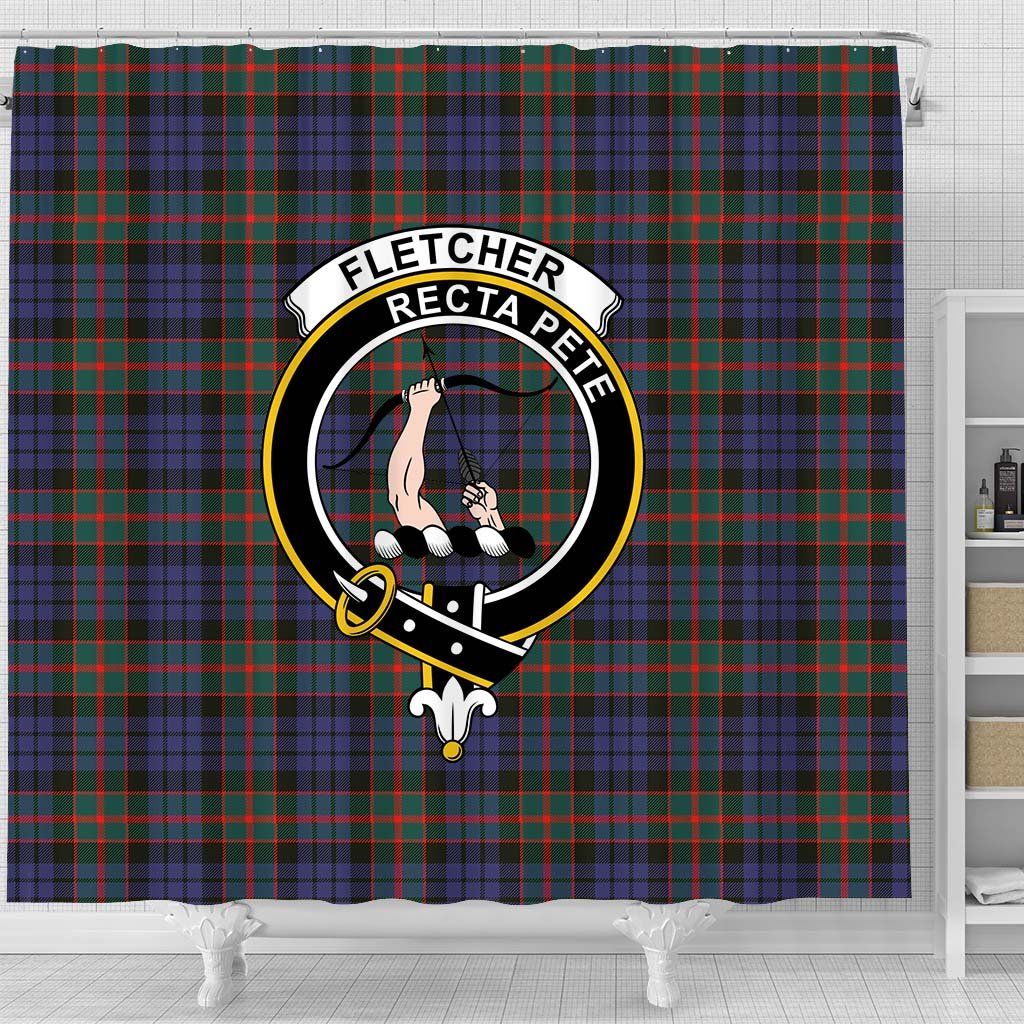 Fletcher Tartan Crest Shower Curtain