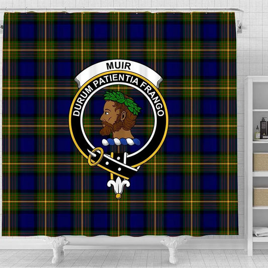 Muir Tartan Crest Shower Curtain