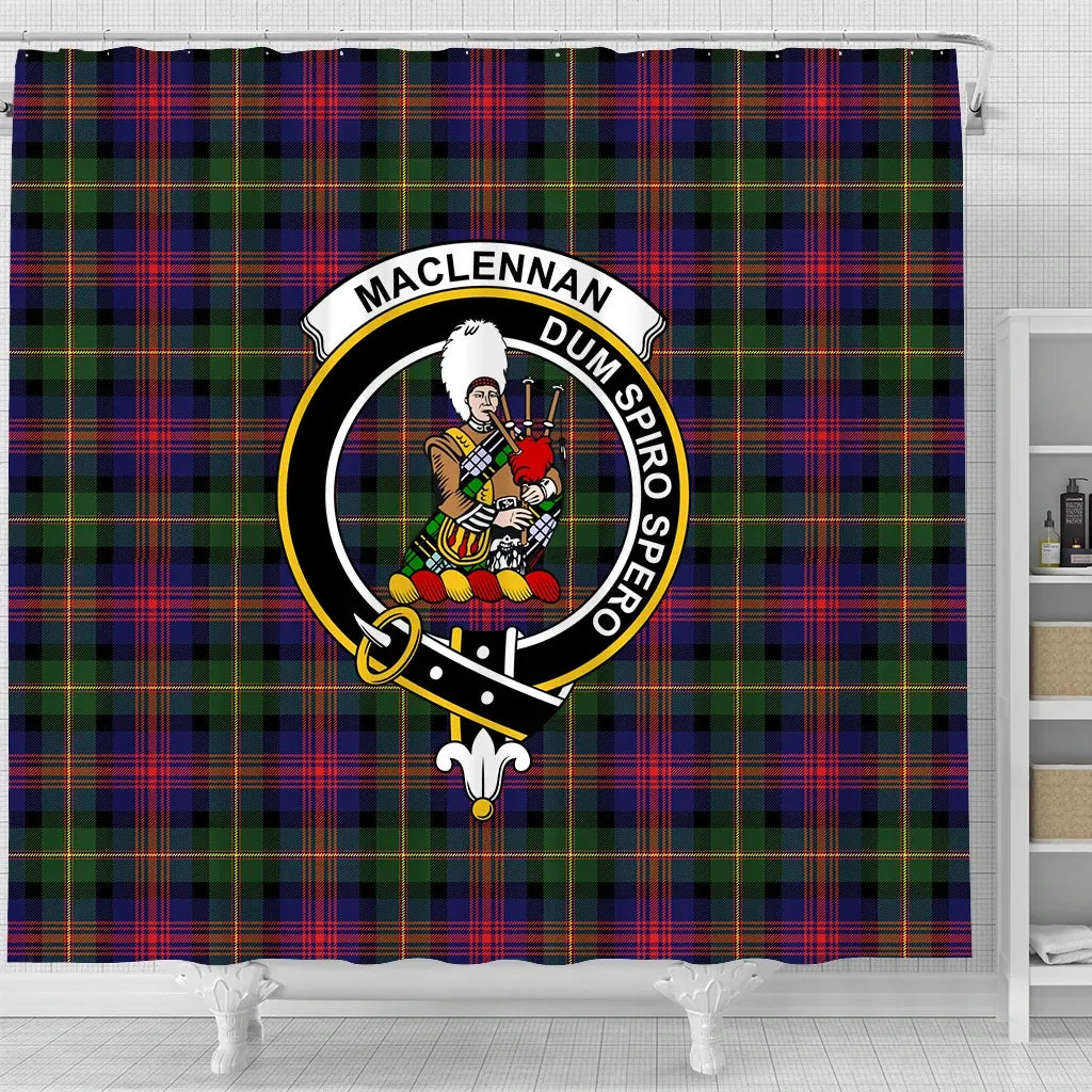 MacLennan Tartan Crest Shower Curtain