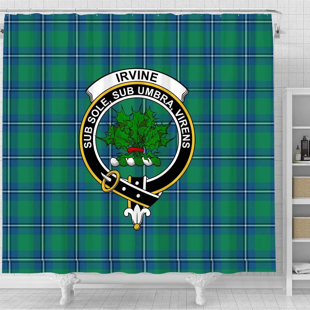 Irvine Tartan Crest Shower Curtain