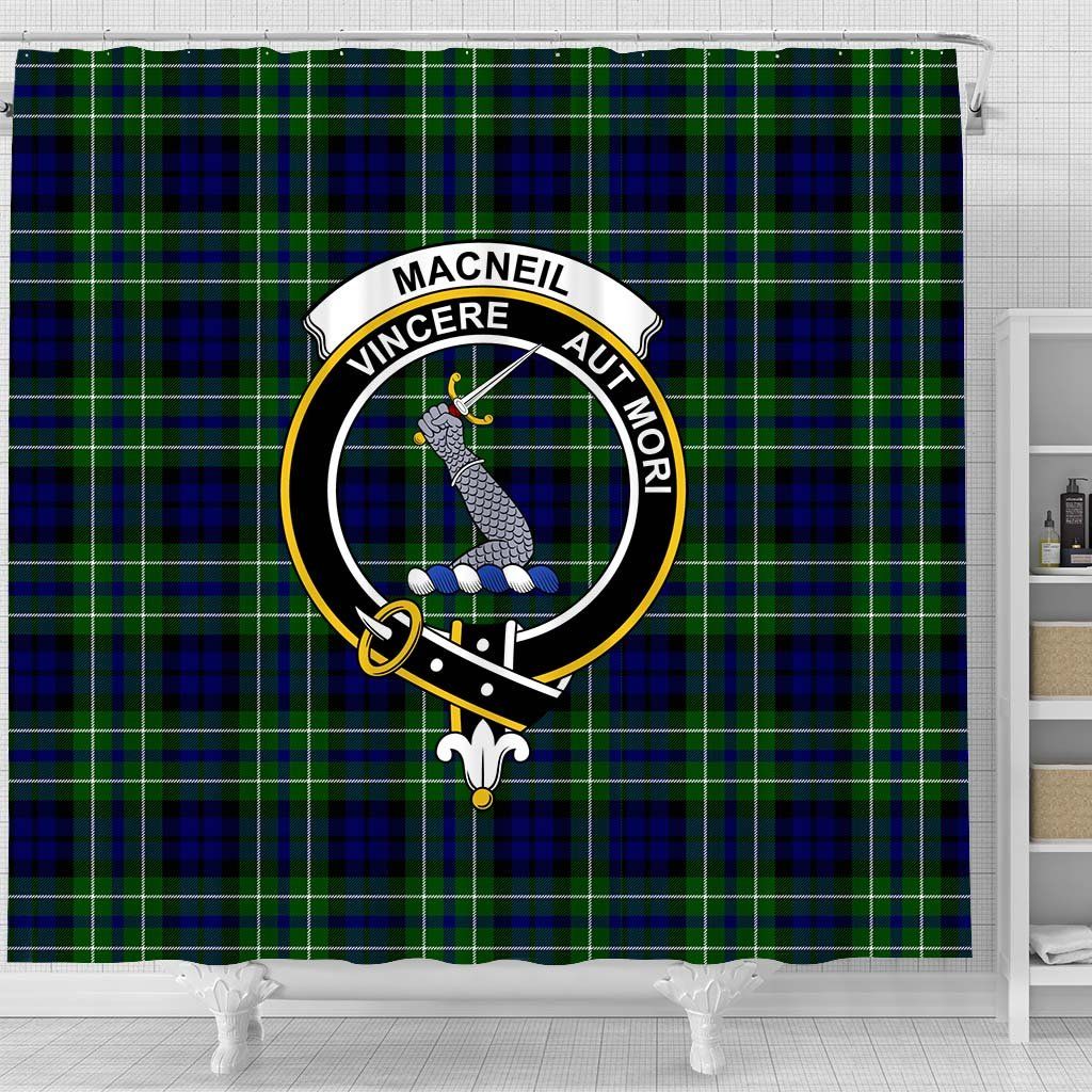 MacNeil of Colonsay Tartan Crest Shower Curtain