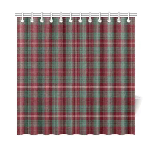 Crawford Modern Tartan Plaid Shower Curtain