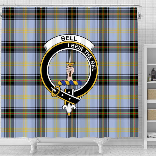 Bell Tartan Crest Shower Curtain