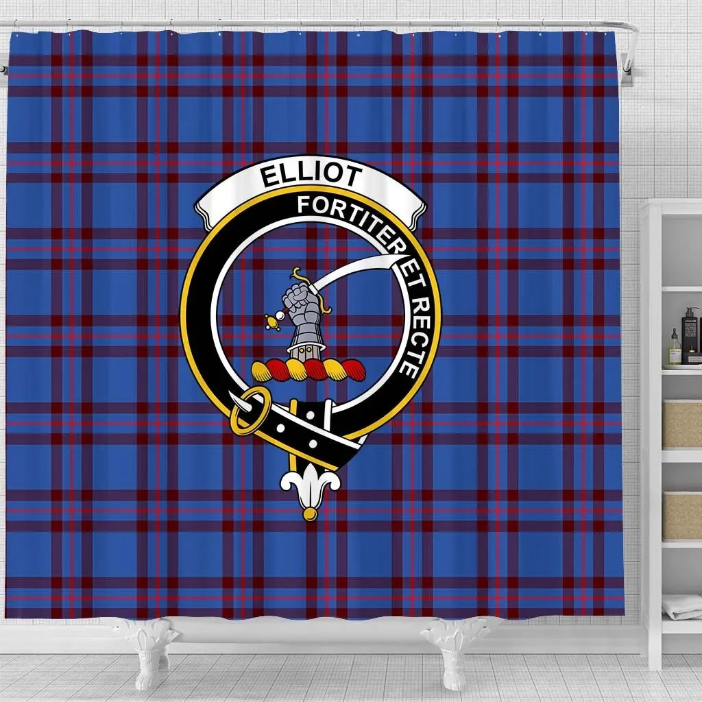 Elliot Tartan Crest Shower Curtain