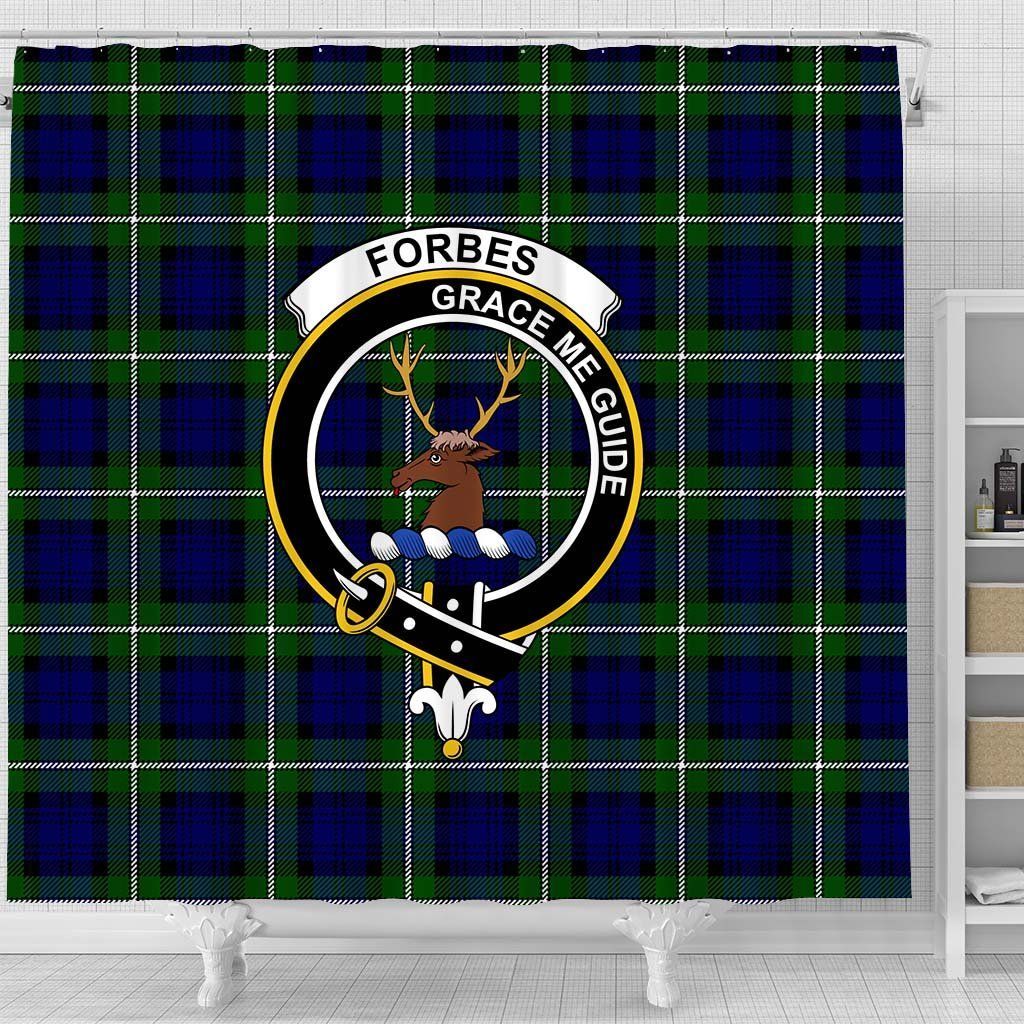 Forbes Tartan Crest Shower Curtain