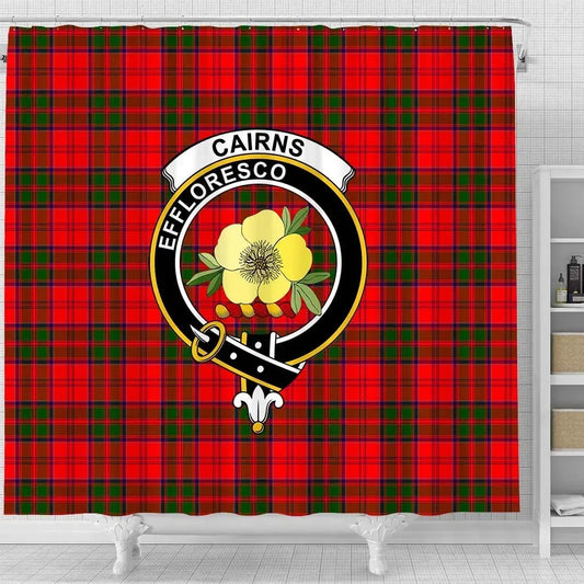 Cairns Tartan Crest Shower Curtain