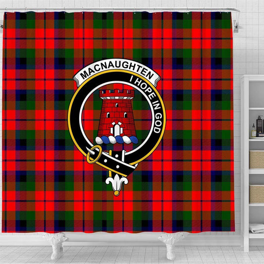 MacNaughten Tartan Crest Shower Curtain