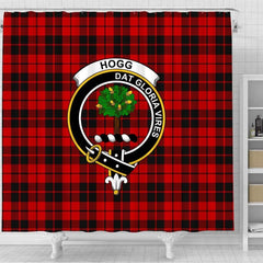 Hogg (or Hog) Tartan Crest Shower Curtain