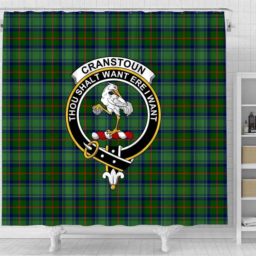 Cranstoun Tartan Crest Shower Curtain