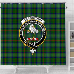Cranstoun Tartan Crest Shower Curtain