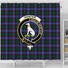 Hunter Tartan Crest Shower Curtain