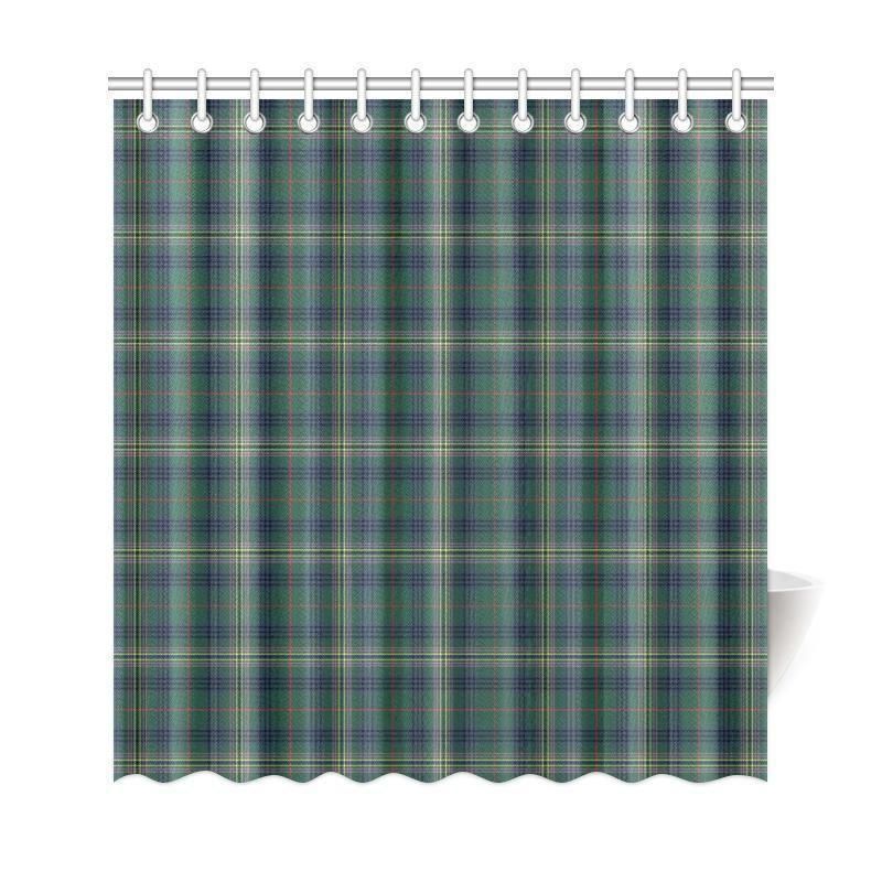 Kennedy Modern Tartan Plaid Shower Curtain