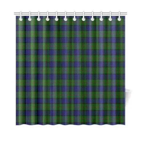 Dundas Modern Tartan Plaid Shower Curtain